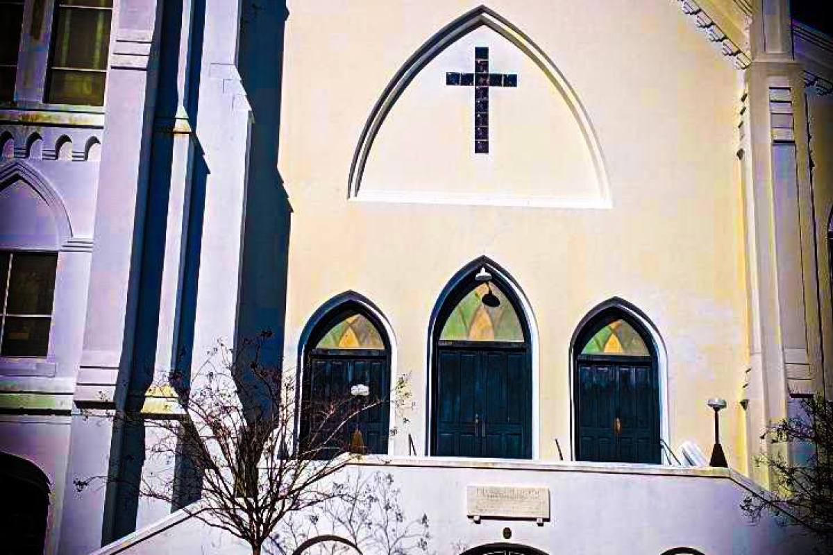 Historic Black church exterior in Charleston representing African American religious history and Gullah Geechee Heritage